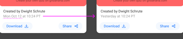 Time formatting