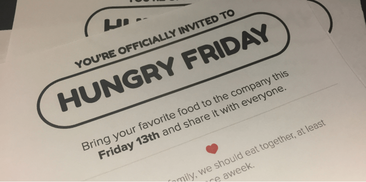 Hungry Friday Invitation