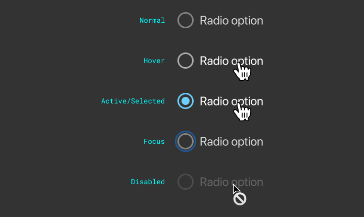 Radio Button States