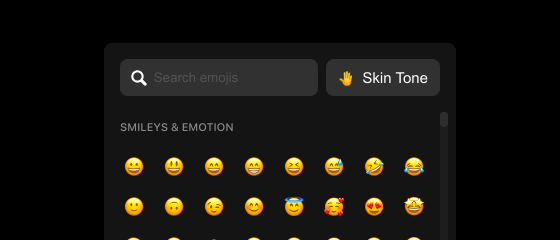 Reactions & Emoji Picker