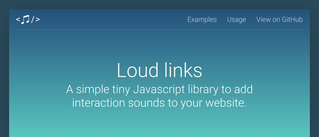 Loud Links – JS Library