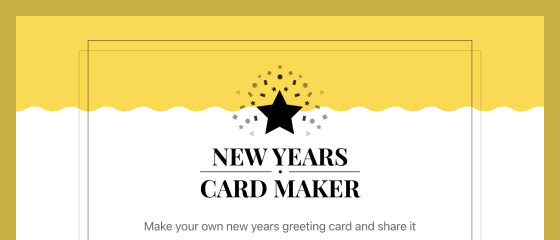 New Years Card Maker